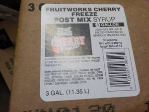 lot 273 image: 3 Gallon Fruitworks Cherry Freeze P...