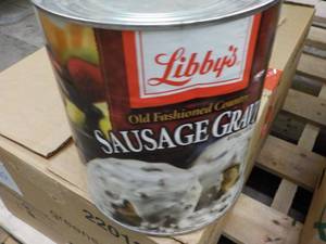 lot 313 image: 1 Gallon Can Libbys Sausage Gravy...