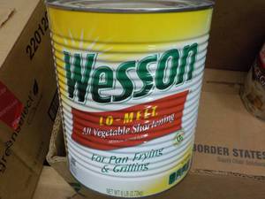 lot 316 image: 1 Gallon Can Wesson All Vegetable S...