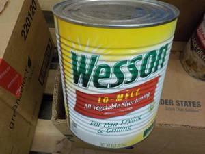 lot 317 image: 1 Gallon Can Wesson All Vegetable S...