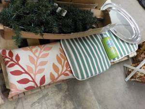 lot 320 image: Sewing , Silver Tray, Cushions, Pil...