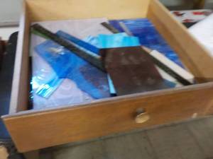 lot 350 image: Drawer of Stained Glass Pieces...