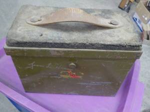 lot 354 image: Metal Storage Box 12 x 6 x 10...