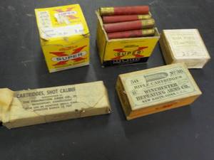 lot 365 image: Western Shells and Rifle Cartridges...
