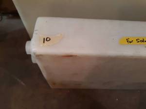 lot 10 image: Water storage tank. New, never installed. 71 by 13 by 4.