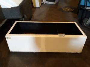 lot 18 image: Fiberglass boxes designed to put seats on top.
