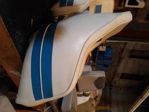 lot 29 image: Captains chair from Marada boat.