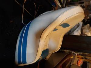 lot 30 image: Captains chair from Marada boat.