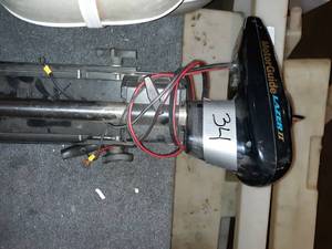 lot 34 image: MotorGuide Lazer II trolling motor, 24 volt, 62lb thrust. Ran
