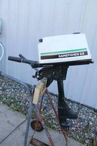 lot 245 image: Game Fisher 3.5 Hp Outboard