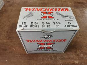 Box 25 Winchester 12 Ga. 2-34 #6 Shot Shells