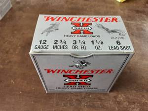 Box 25 Winchester 12 Ga. 2-34 #6 Shot Shells
