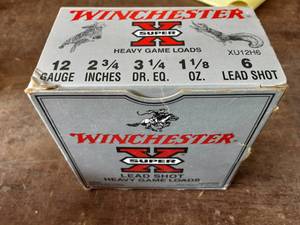 Box 25 Winchester 12 Ga. 2-34 #6 Shot Shells
