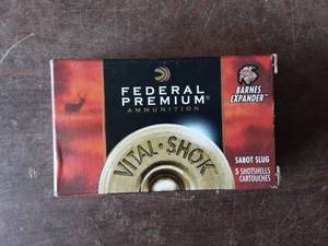 Box 5 Federal 12 Ga. 2-34 Sabot Slugs
