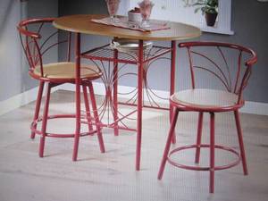 lot 11 image: 3-Piece Colorful Bistro Set open bo...