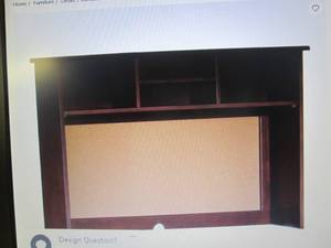 lot 38 image: Kendall Desk Hutch open box Stock p...