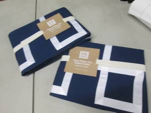 lot 124 image: 2 Pottery Barn Emma Ribbon Trim Sho...