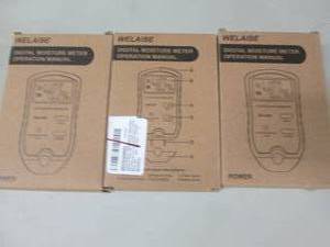 lot 191 image: 3 Digital Moisture Meter WELAISE Wo...