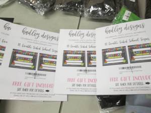 lot 193 image: 4- 10 pks Double Sided School Signs...