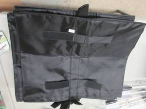 lot 194 image: Stack of Black Velcro Pouches...