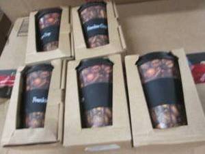lot 204 image: 5 Frankie Cups Bamboo Travel Cups...