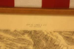 lot 70 image: Navy ship print