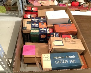 lot 216 image: Box of Vintage Vacuum Tubes