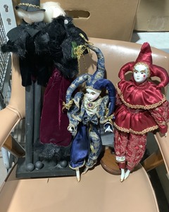 lot 202 image: Jester Dolls
