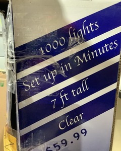lot 98 image: 7 Ft Lighted Christmas Tree