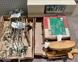 lot 153 image: Metal Decor, Shelf, etc.