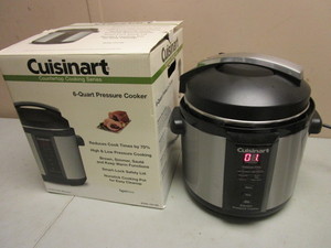 lot 134 image: CUISINART 6-QUART PRESSURE COOKER