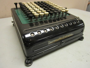 lot 140 image: ANTIQUE BURROUGHS CALCULATOR