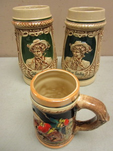 lot 148 image: VINTAGE GERMAN BEER MUGS, MADE IN GERMANY