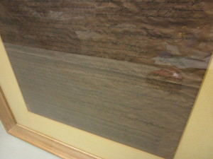 lot 154 image: BILL OF RIGHTS, FRAMED