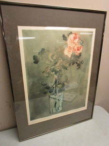 lot 158 image: FLOWER PRINT, SIGNED, NUMBERED BY ARTIST