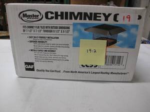 9 in. x 9 in. Galvanized Steel Fixed Chimney Cap in Black