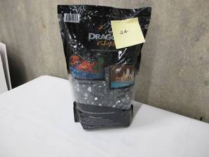 14 in. 10 lb. Black Reflective Tempered Fire Glass