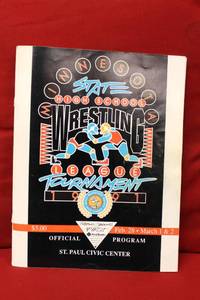 lot 4 image: 1991 Minnesota State High School Wrestling Official Program