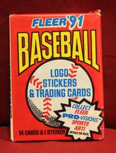 lot 36 image: Fleer 1991 Baseball Logo Stickers And Trading Cards