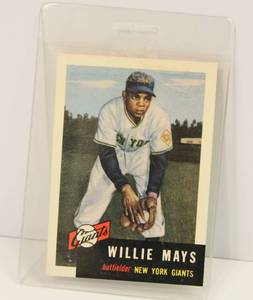 lot 51 image: Topps # 244 Willie Howard Mays, JR Baseball Card
