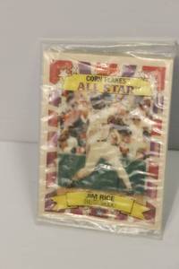 lot 58 image: 1992 All Star Jim Rice Kelloggs Baseball Card
