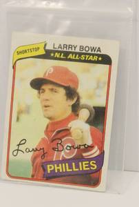 lot 71 image: 1980 Larry Bowa # 630 Topps Baseball Card