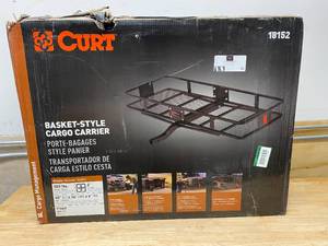 lot 43 image: CURT 500 lb. Capacity 60 in. x 24 in. Steel Basket Style Hitch Cargo Carrier for 2 in. Receiver