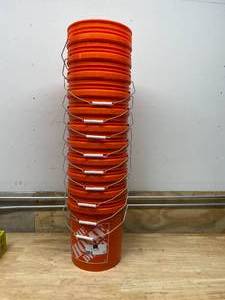 lot 53 image: Lot of 11 Home Depot buckets-Orange.