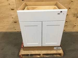 lot 23 image: White cabinet from Lowes