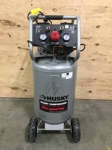 lot 59 image: Husky 20 Gal. Vertical Electric-Powered Silent Air Compressor
