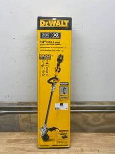lot 85 image: DEWALT 20V MAX Lithium-Ion Brushless Cordless String Trimmer with (1) 5.0Ah Battery and Charger Included
