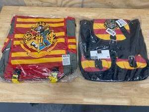 lot 90 image: Lot of 2 - Harry Potter & Hogwarts Kids backpacks