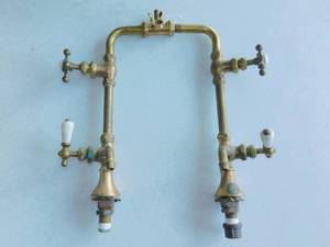 lot 77 image: Vintage Barbers Faucet Set