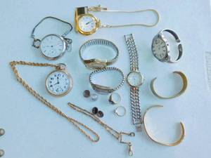 lot 78 image: Pocket Watch, Rings and Bracelets